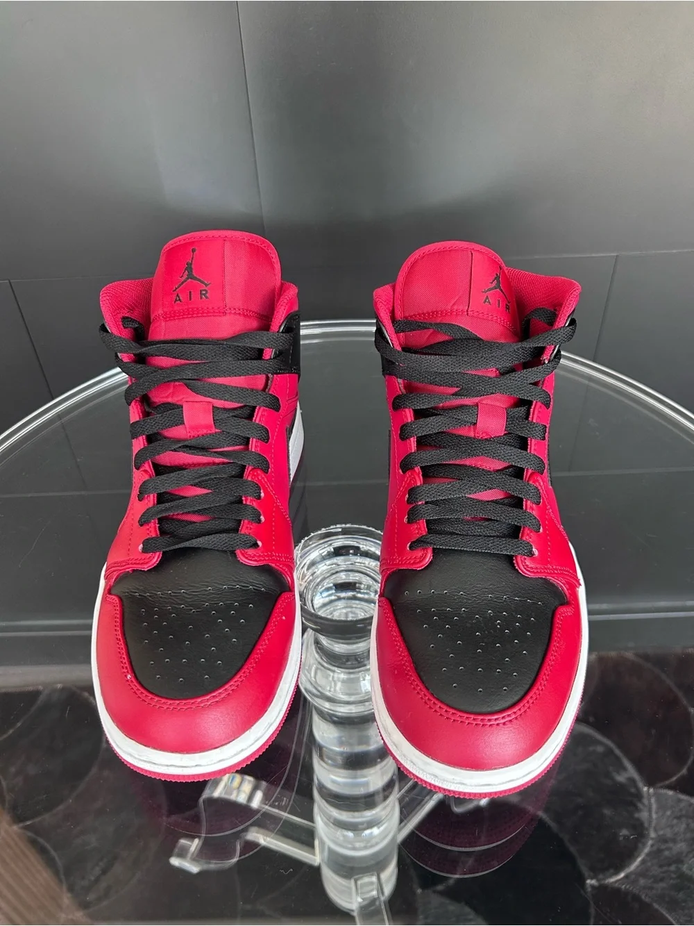 Jordan Men's High-Top Sneakers in Red and Black